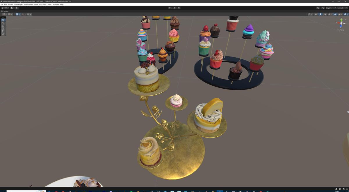 Sweet Dessert Asset Pack (Donuts, Cupcakes, Cake, Ice Cream, Candy)