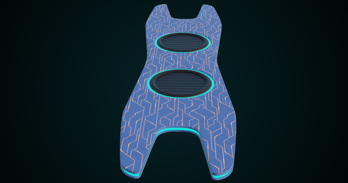 Sci-Fi Hoverboard 1 URP HDRP Textures