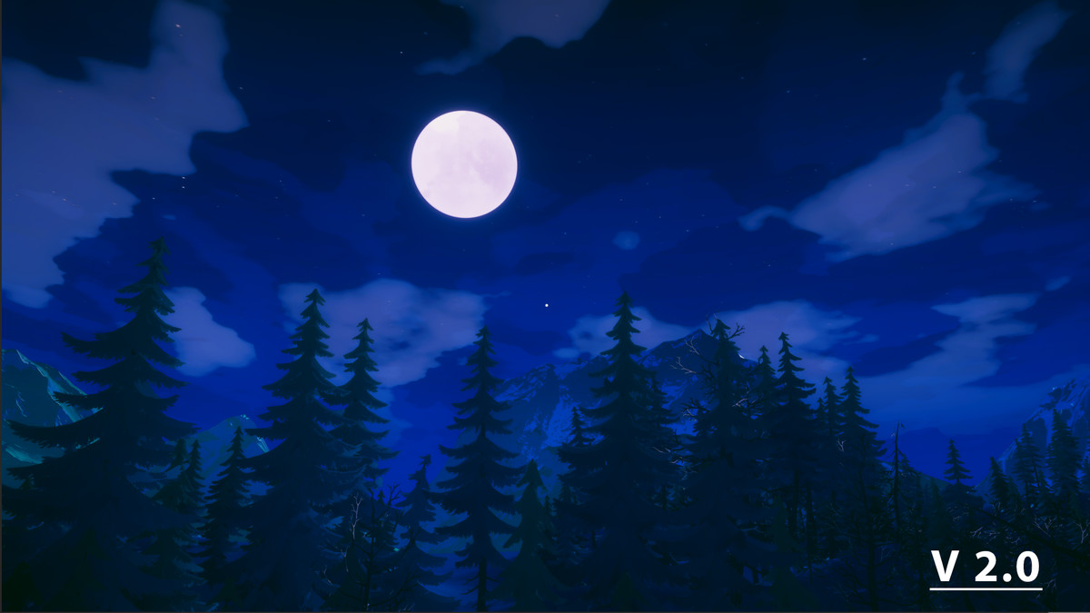 Procedural Stylized Sky 2
