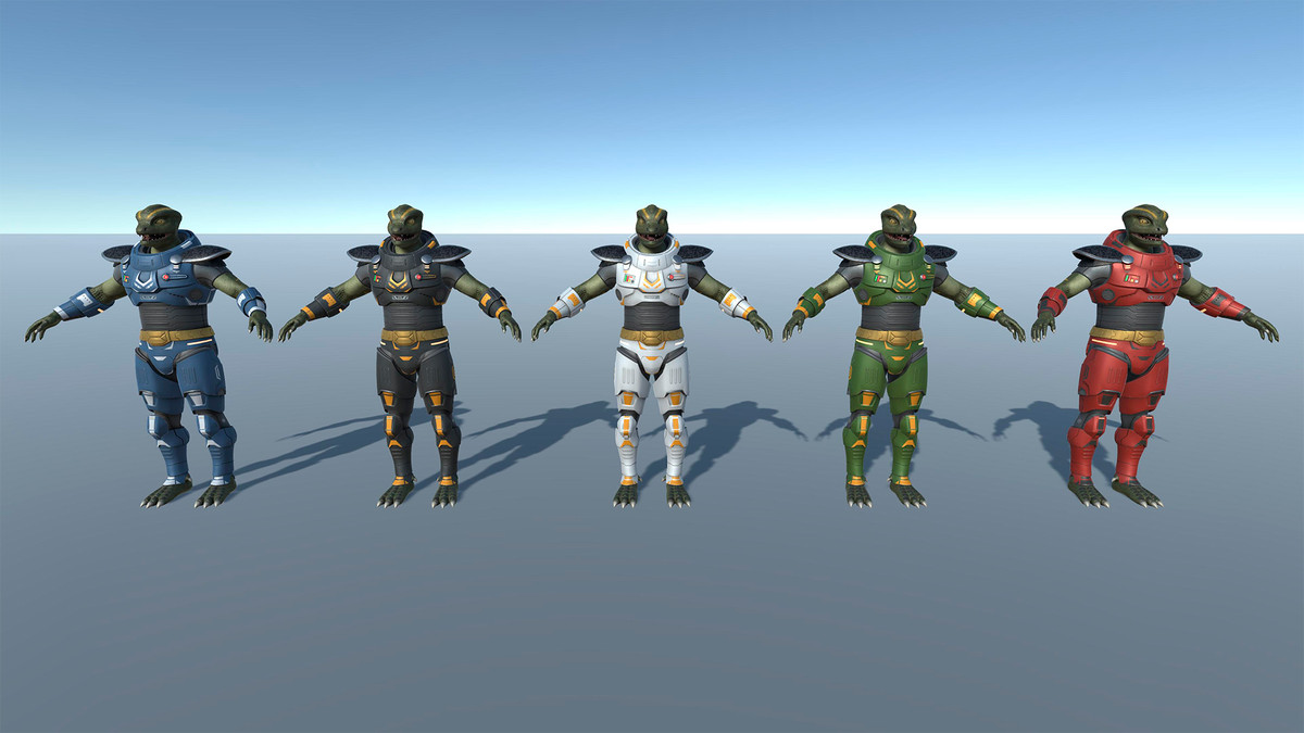 Futuristic team | Sci-Fi character pack