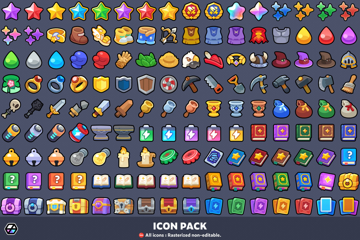 2D Icons - Casual Icon Pack