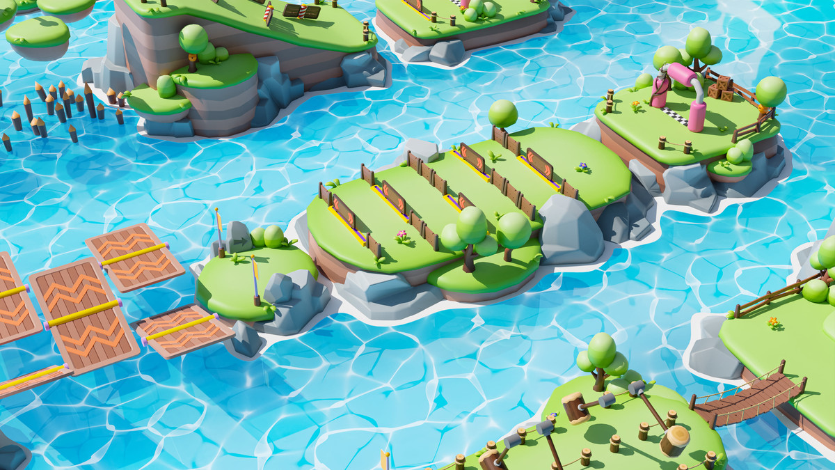 Platformer Deathrun - Low Poly 3D Models Pack