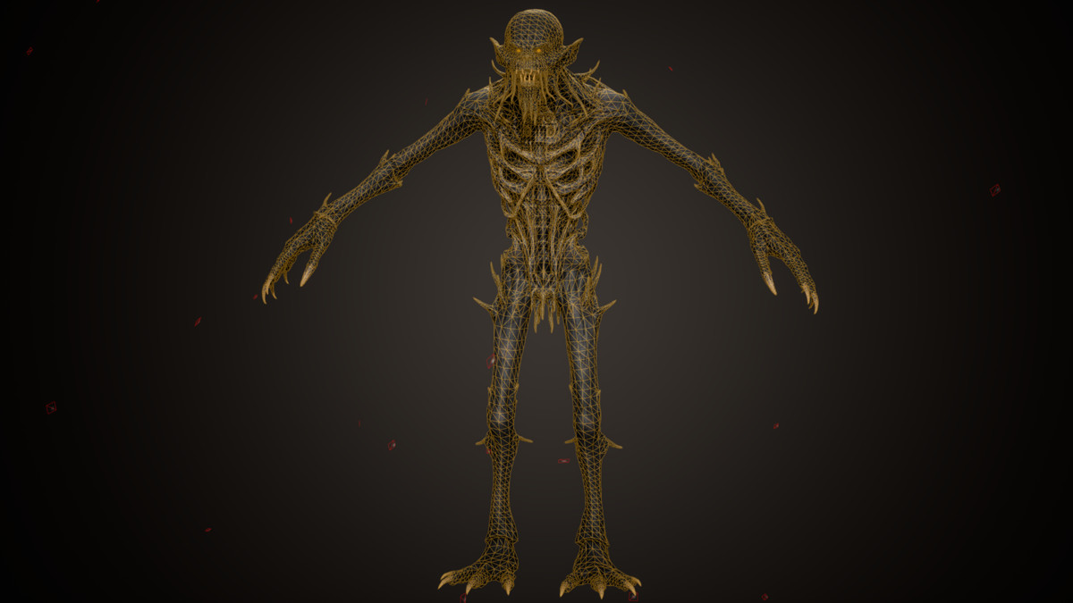 Skinny Ghoul - Dark Humanoid Creature