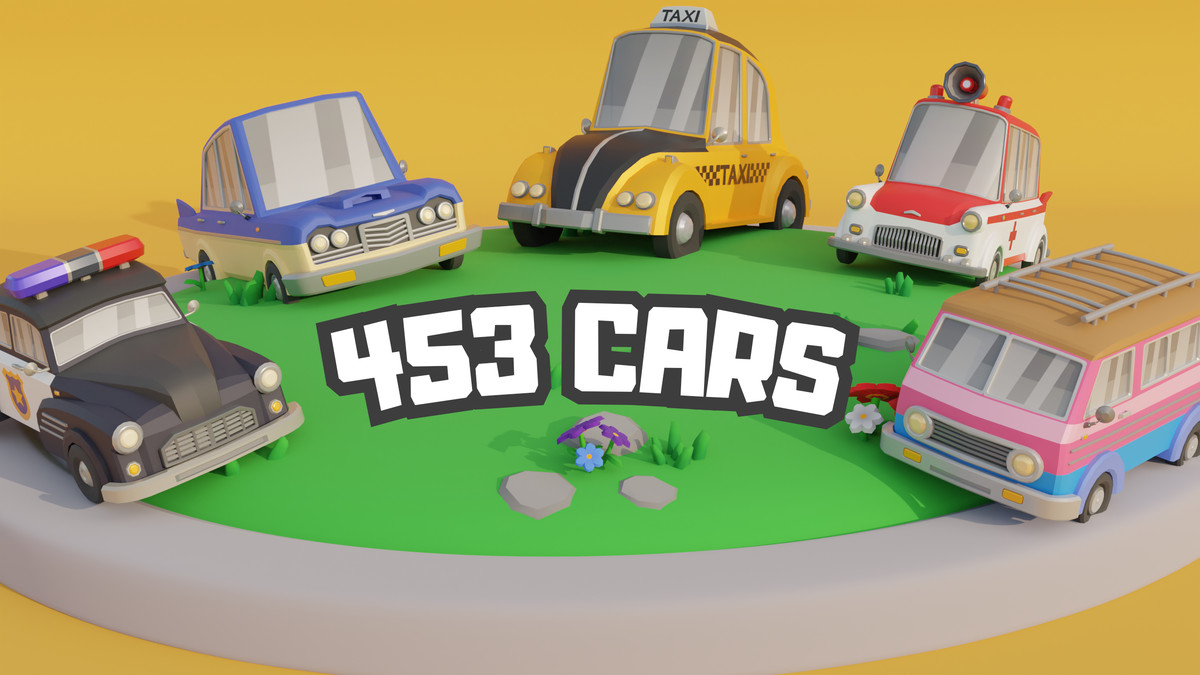 Low Poly Cars: Cute Stylized