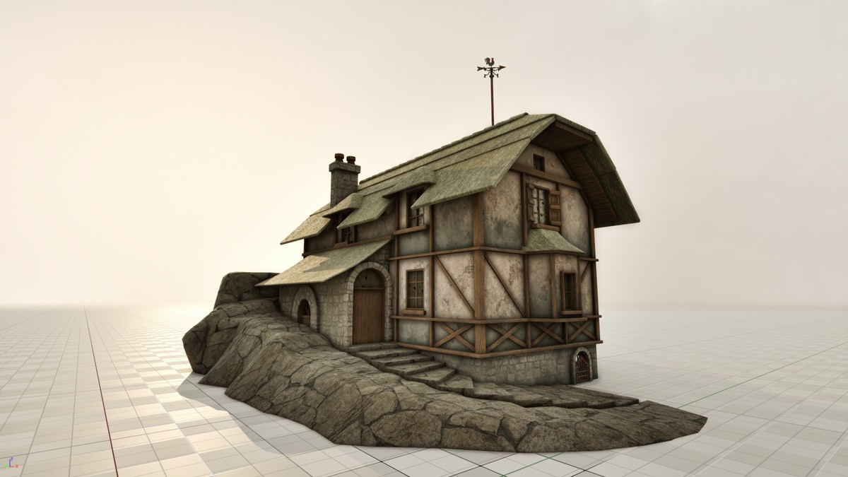 Medieval 3D Buildings Set