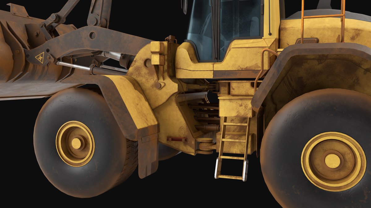 Dirty Mining Truck 02 URP HDRP Textures