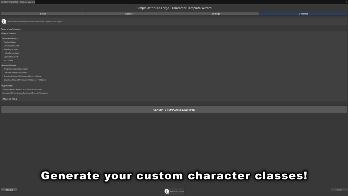 Simple Attribute Forge Ultimate:No-Code Stats, Formulas, Buffs & Classes w/ JSON