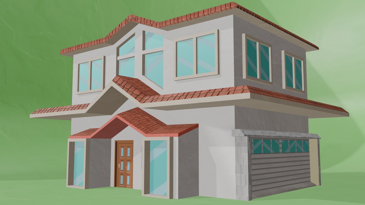 10 Low Poly House Pack Vol 1