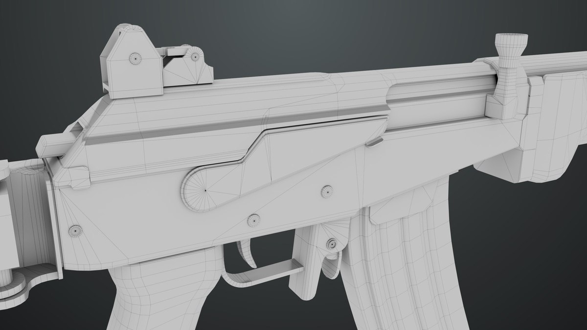 Machine Gun 13 Metal URP HDRP Textures