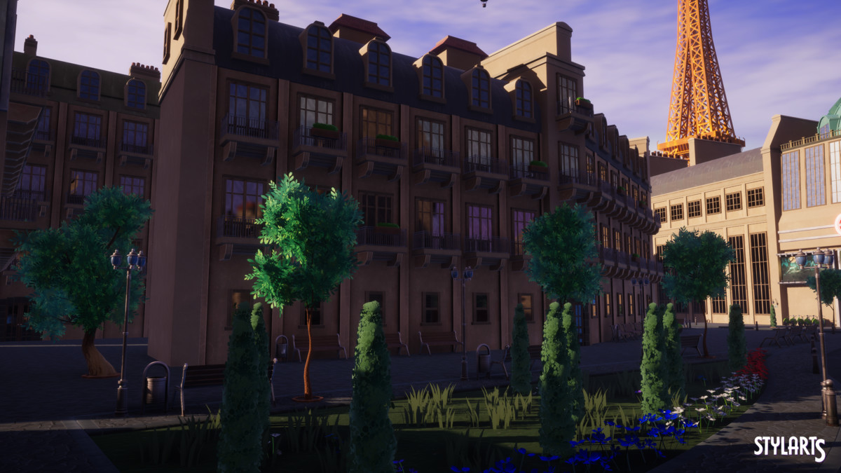 Stylized Paris City