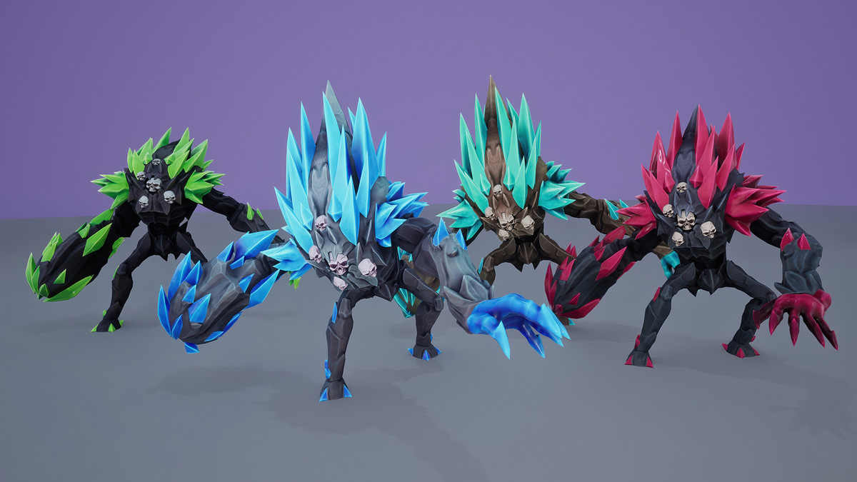 Stylized Cave Golem