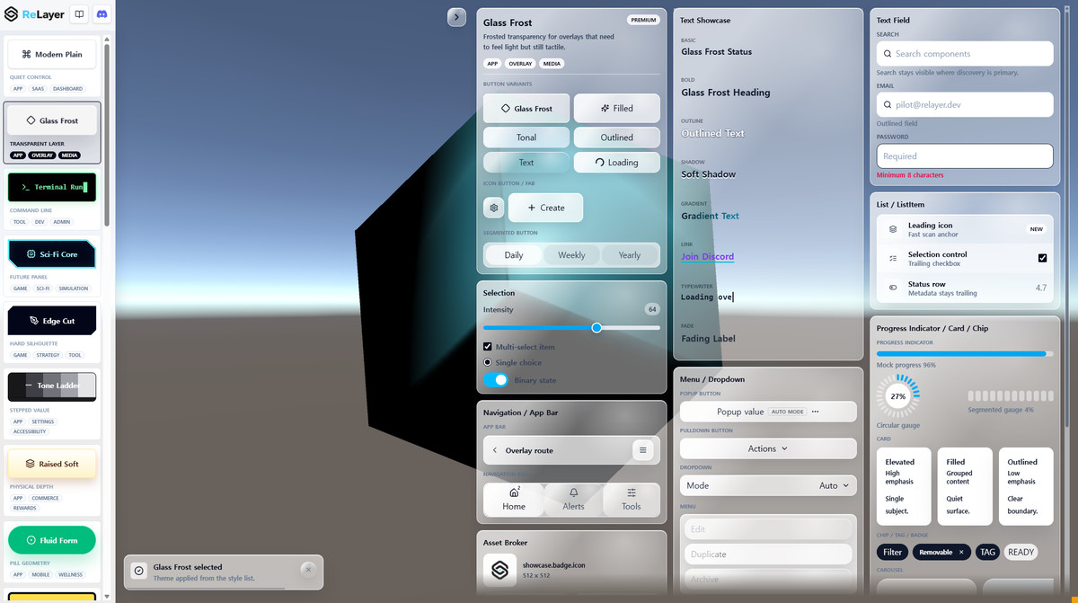 ReLayer - React UI Framework for Unity