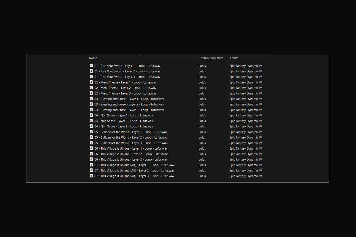 Epic Fantasy Dynamic IV - Game Music Pack - Orchestral, RPG, Emotional BGM