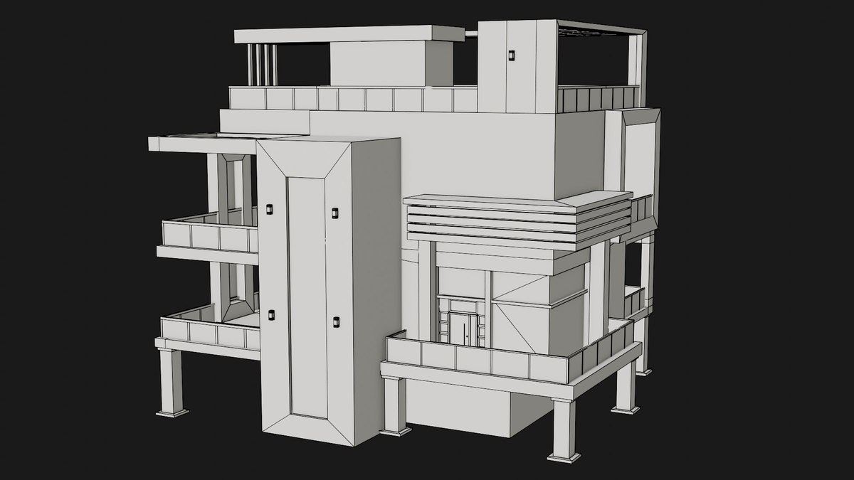 Modern House 02 URP HDRP Textures
