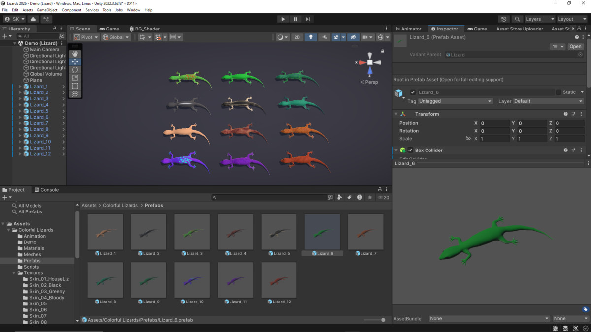 Colorful Lizards Pack