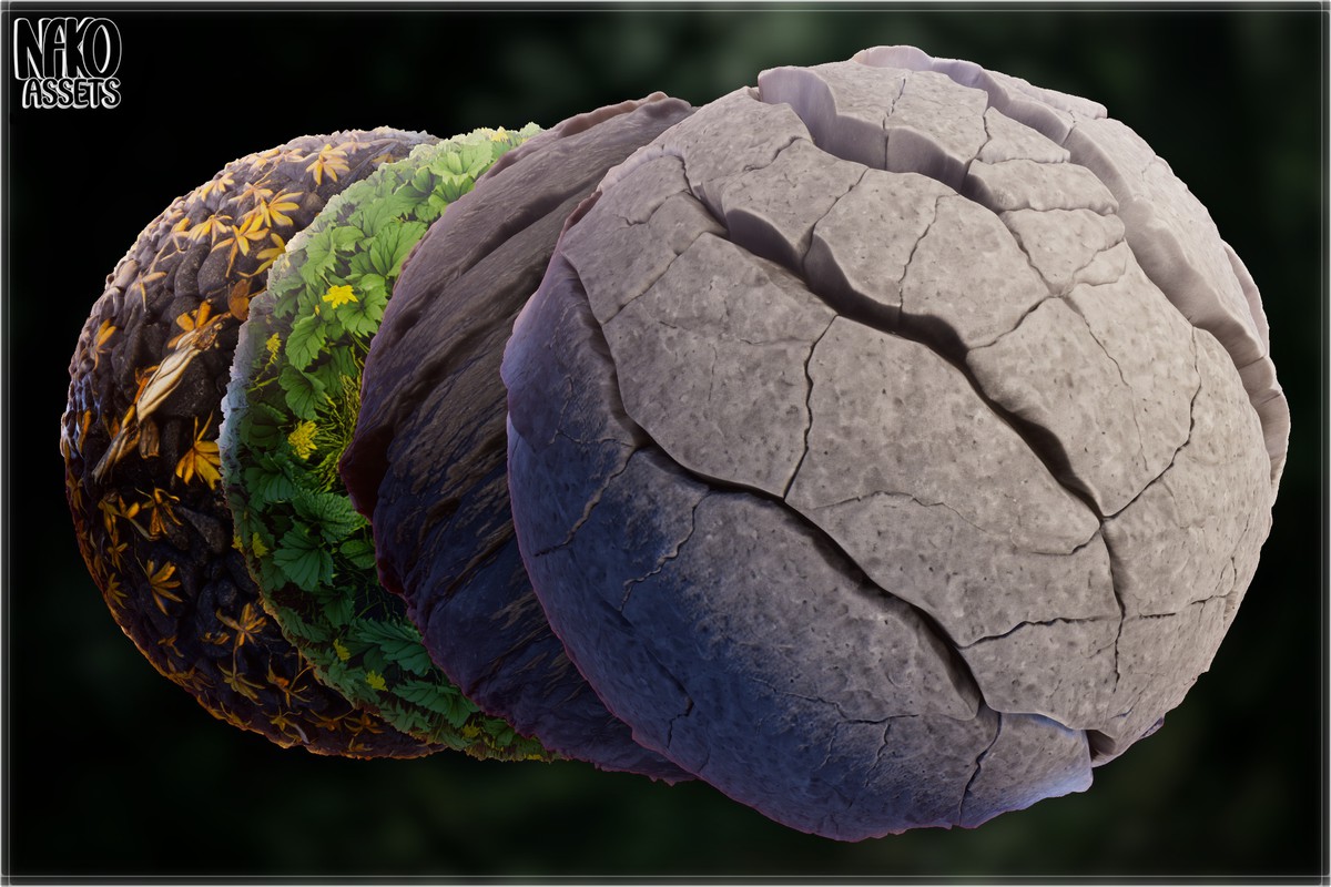 Forest 4K Materials x118 Textures of Realistic Nature | PBR HQ Terrain Pack