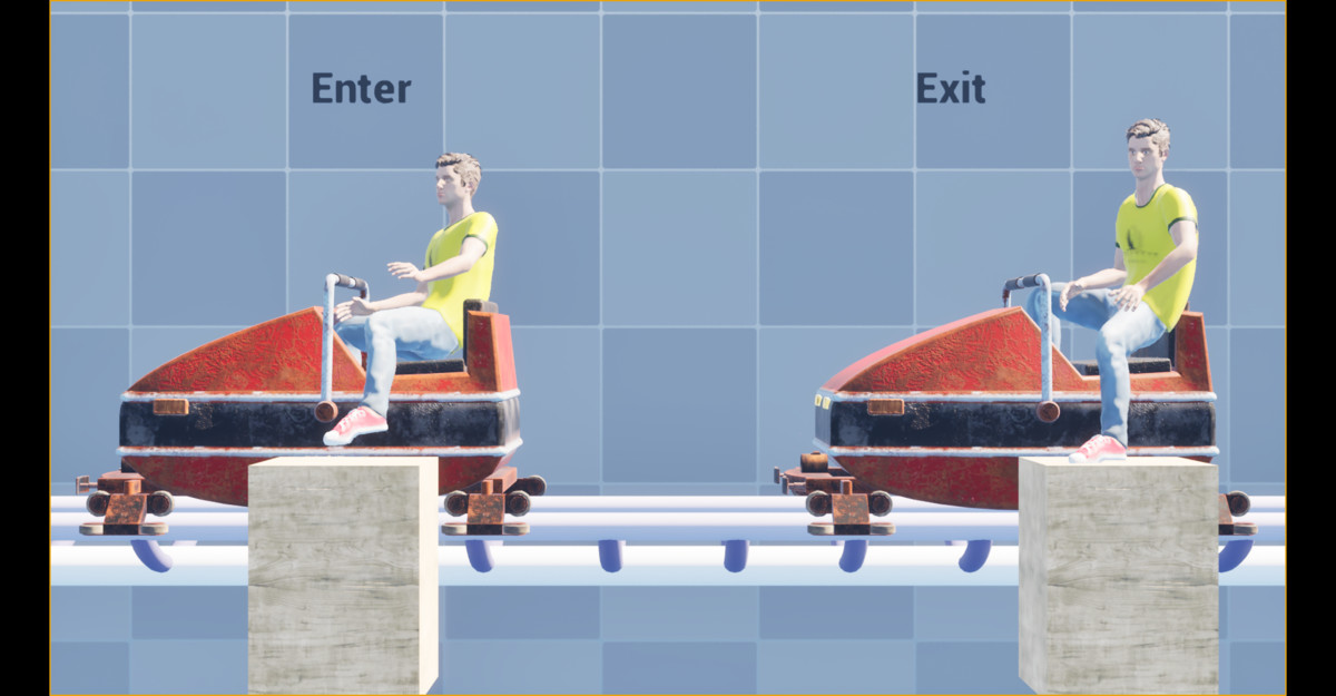 Roller Coaster NPC Animation