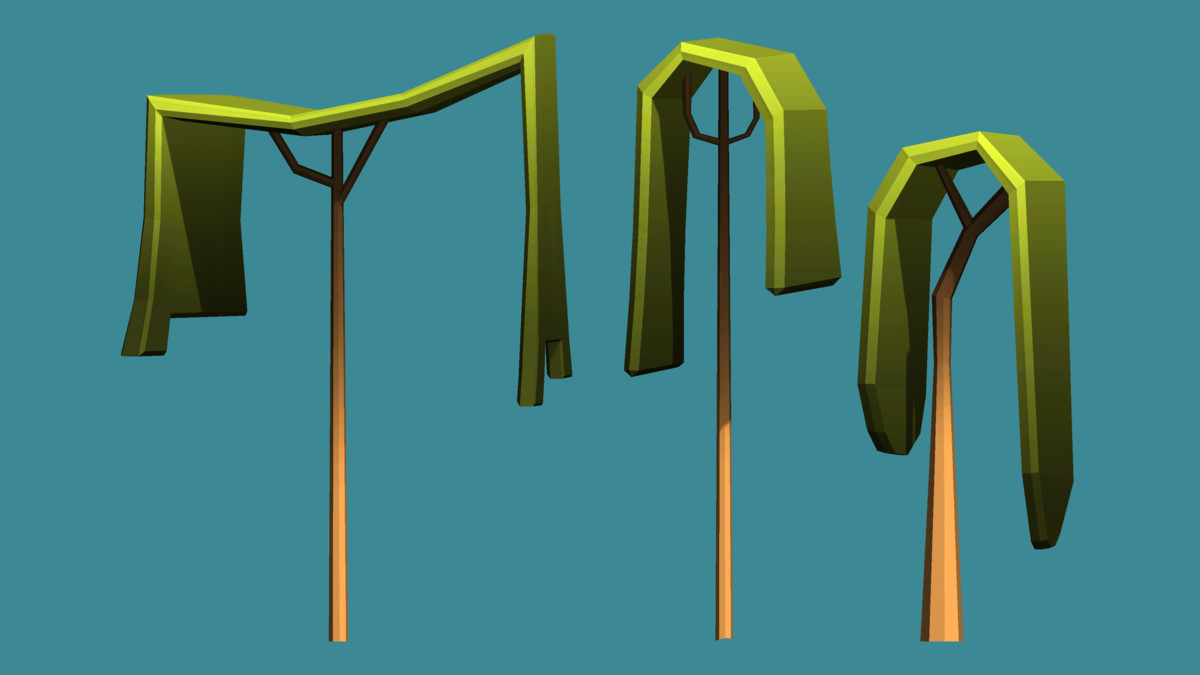 Low Poly Stylized Tiny Forest