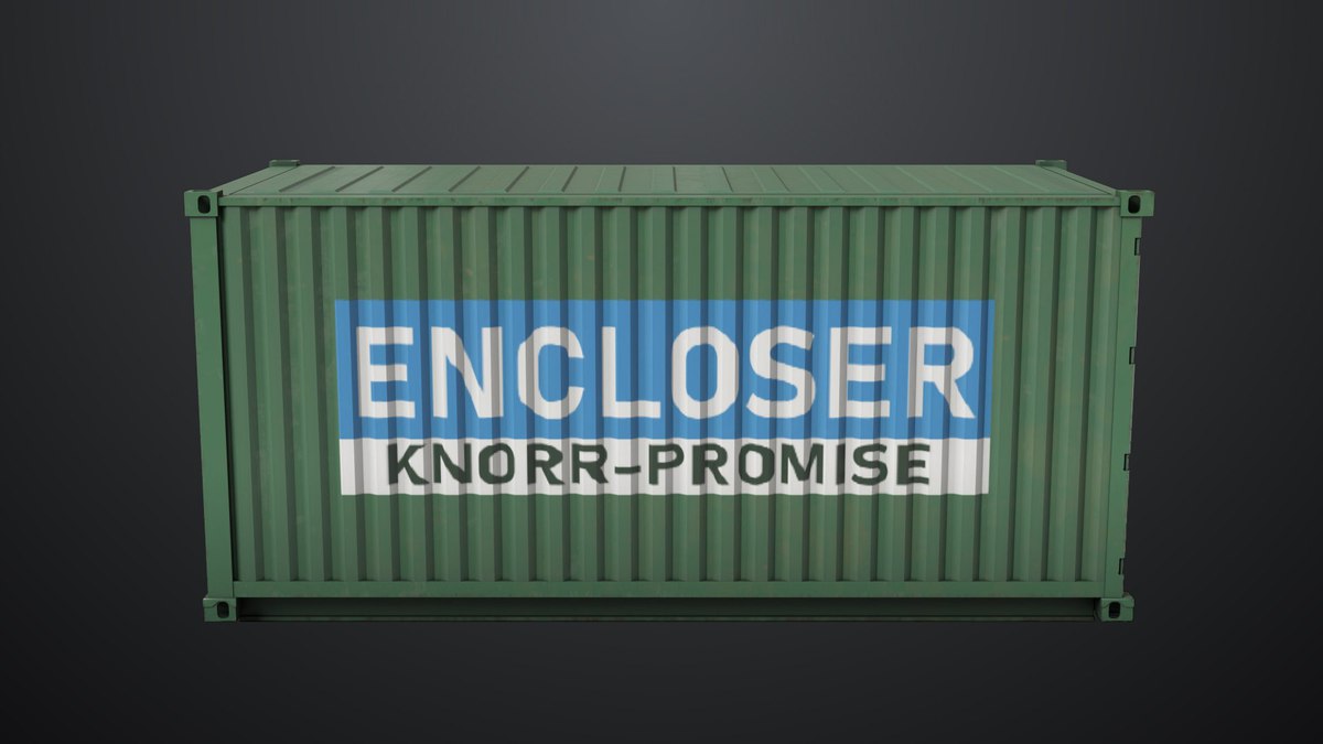 5 Cargo Container 20ft Single Mat URP HDRP Textures