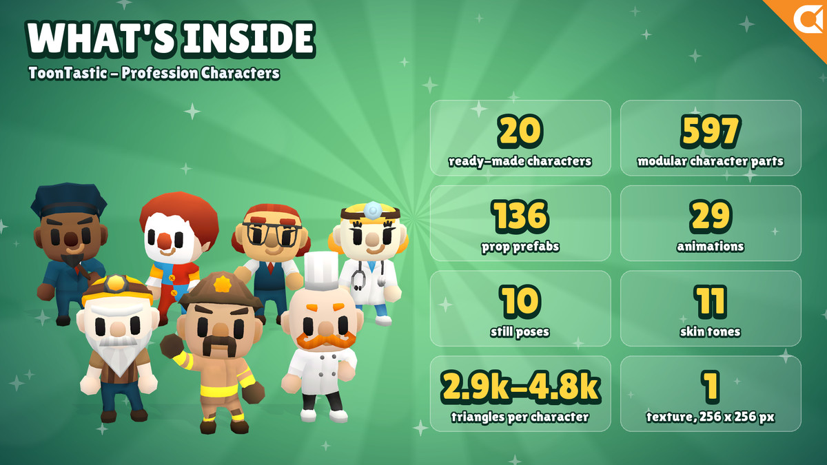 ToonTastic - Profession Character Pack