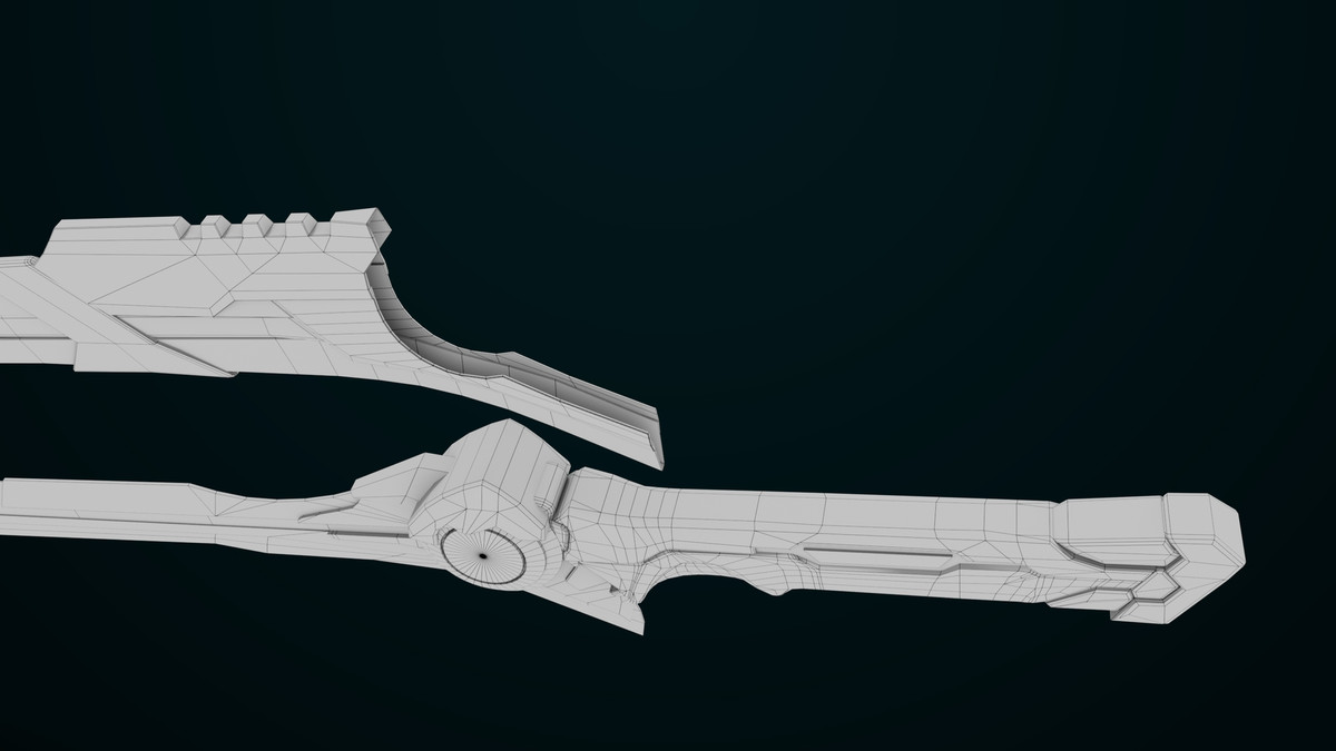 Sci Fi Sword 10 Red URP HDRP Textures