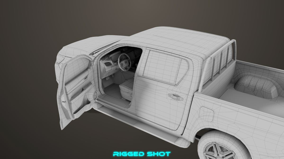 Pickup Truck 04 Brown URP HDRP Textures