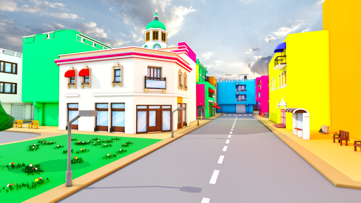 Modular Eastern City Low Poly Istanbul [Enterable Interior] [Desktop & Mobile]