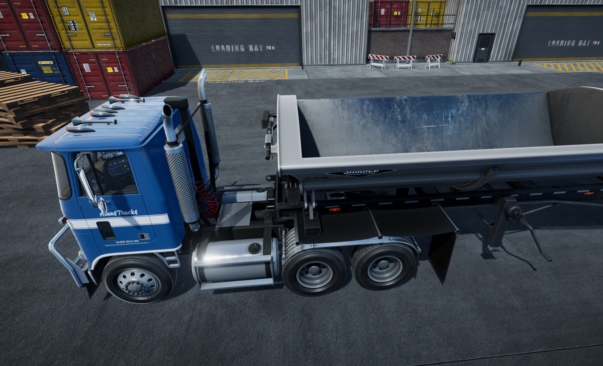 80s cabover sidedump trailer