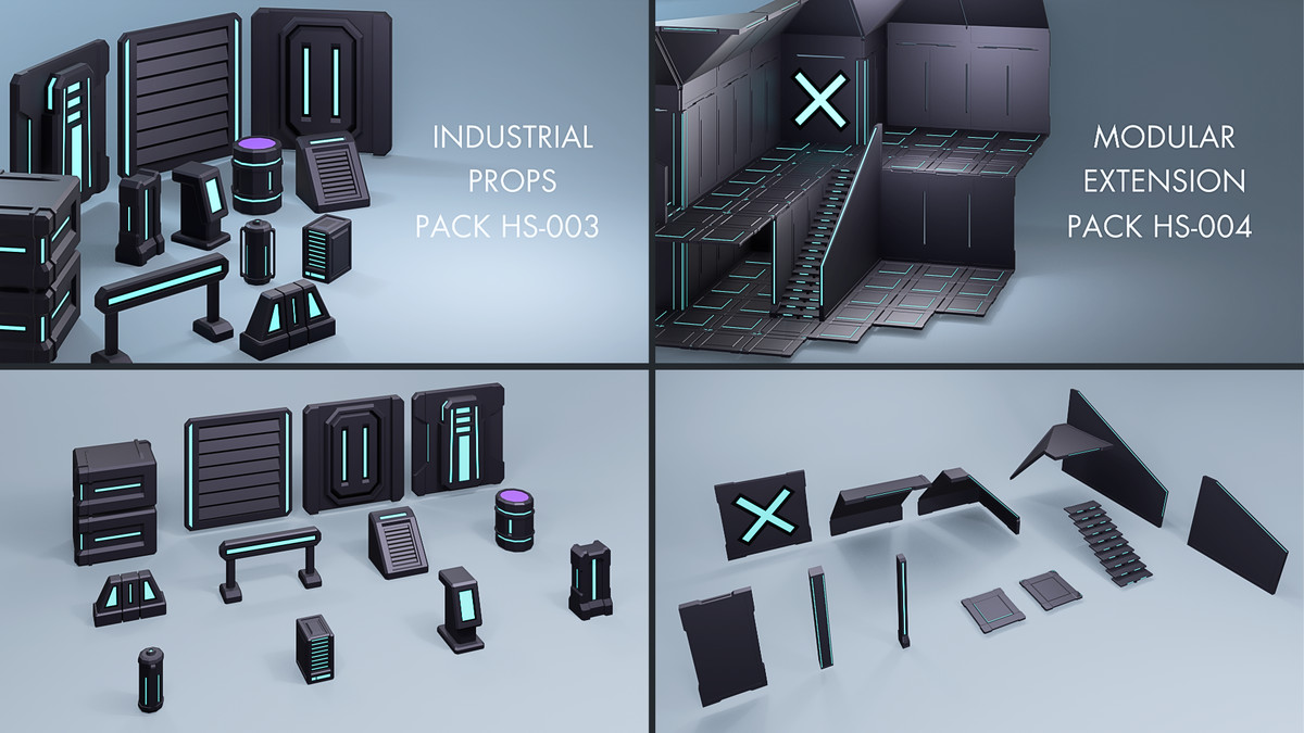 LOW POLY SCI-FI ULTIMATE ASSET LIBRARY