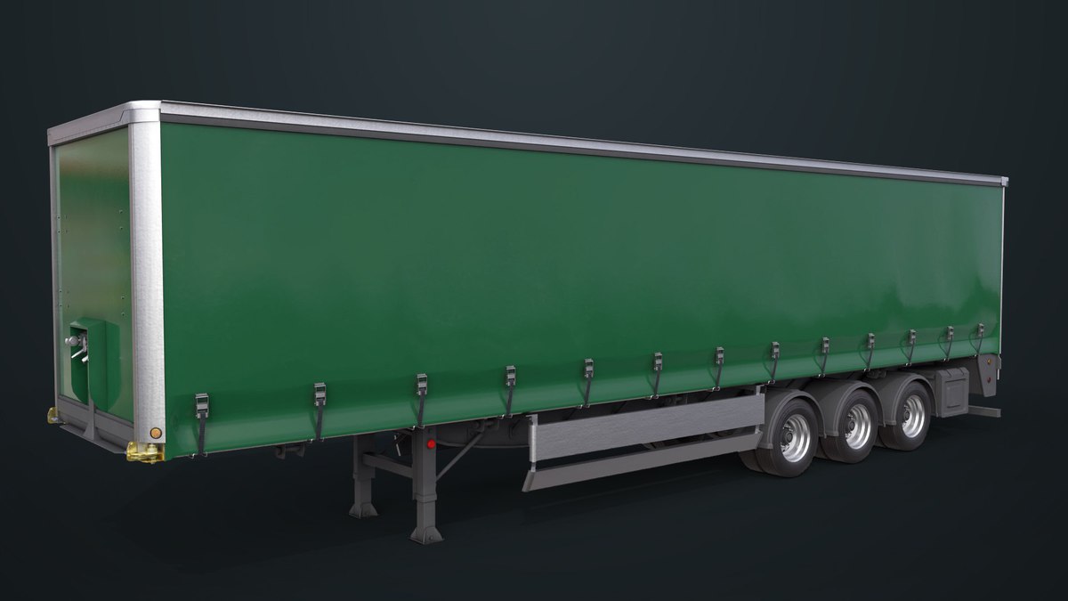 Curtainsider Trailer 4 Variant Collection URP HDRP Textures