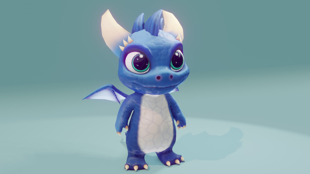Cute Baby Dragons 3D Model With 5 Music Tracks and 36 Sound Effects (Built-In)