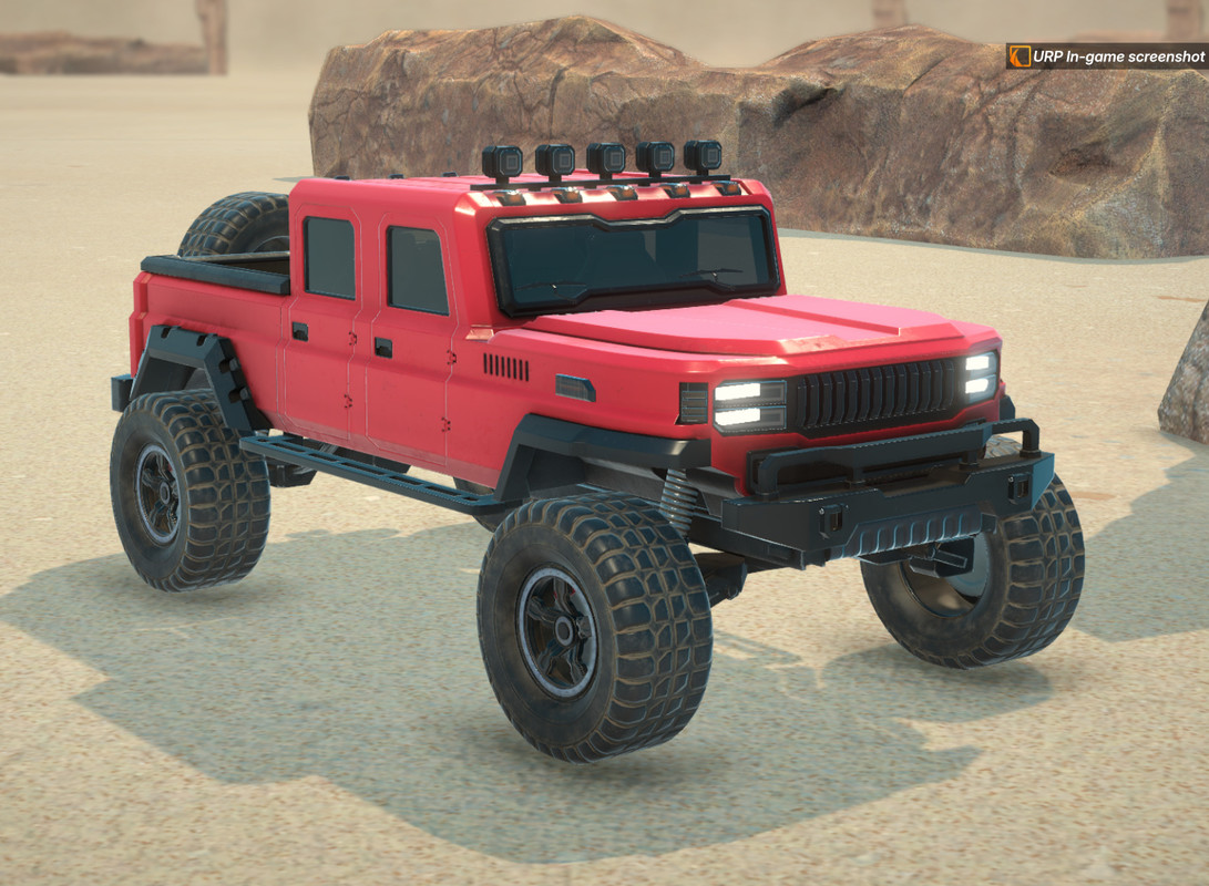 Off-Road Crawler 4x4 Pickup Vehicle Physics