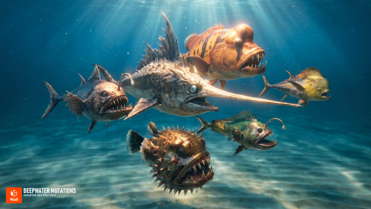 Deepwater Mutations - Monster Sea Fish Pack