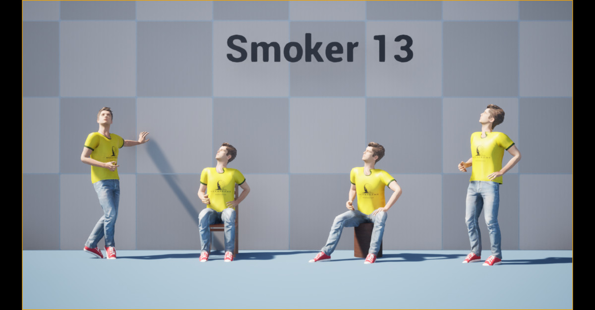 Cigarette Smoker Animation