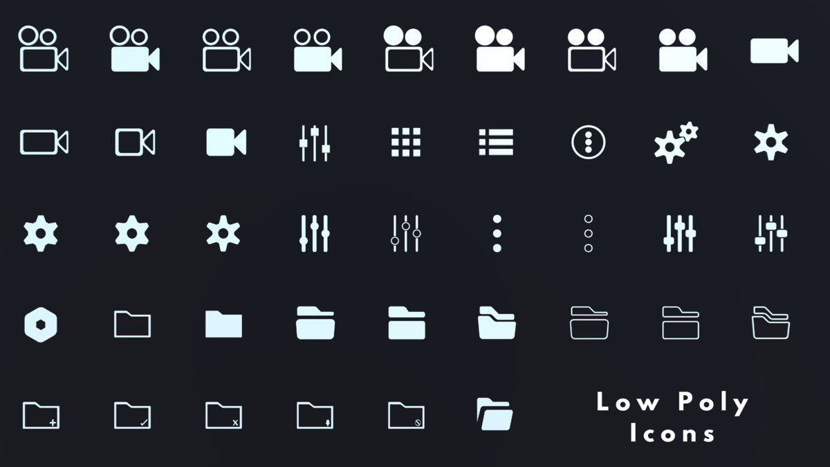 Low Poly 3D Icons - Pack