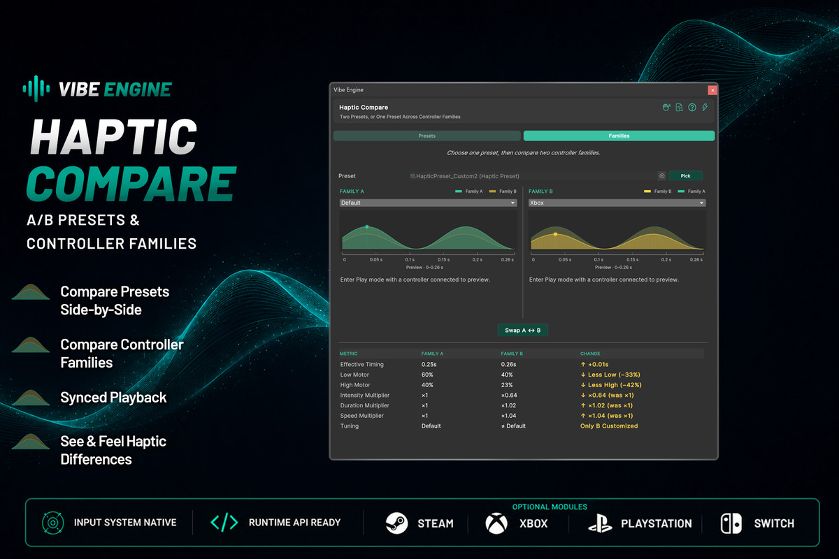 Vibe Engine - Controller Haptics Elevated