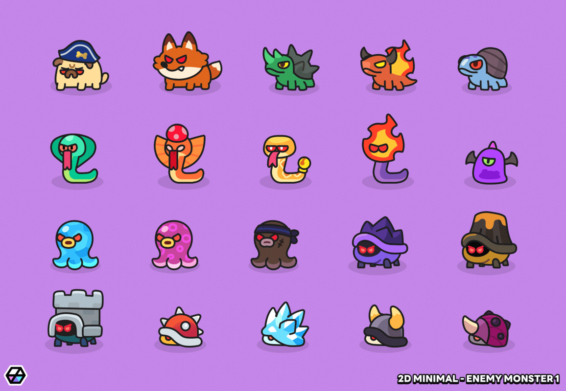 2D Minimal - Enemy Monster1