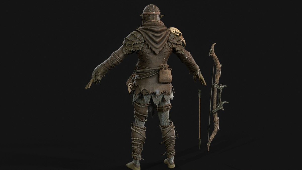 Orc Archer Game Ready