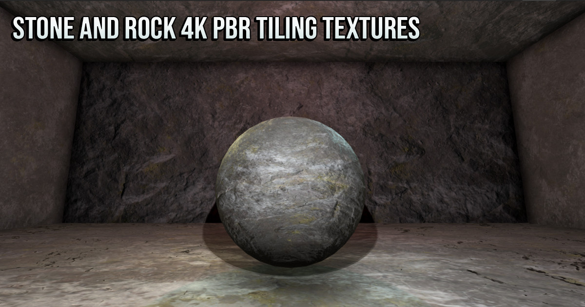 21 Stone and Rock 4K PBR Tiling Textures Collection