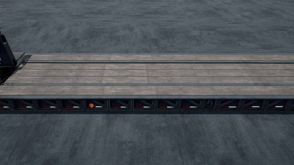 80s Cabover Truck with lowboy trailer
