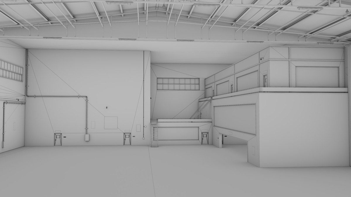 Logistic Cargo Warehouse Interior and Exterior URP HDRP Textures