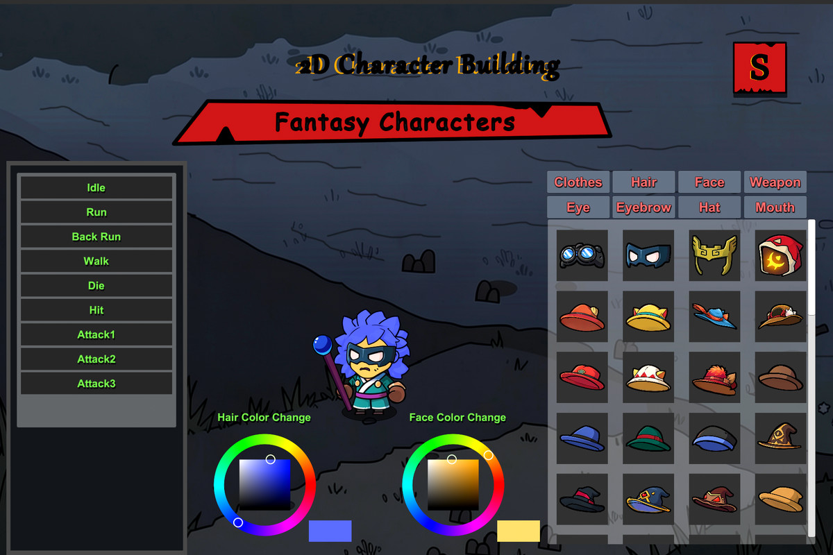2D Character Building - Fantasy Characters