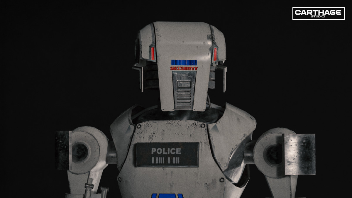 Security Robot NPC Bundle – 5 Rigged Game-Ready Characters