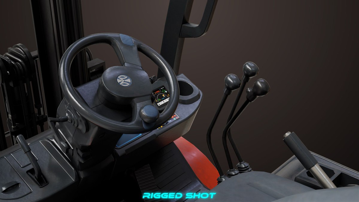 Forklift Truck 02 and 03 URP HDRP Textures