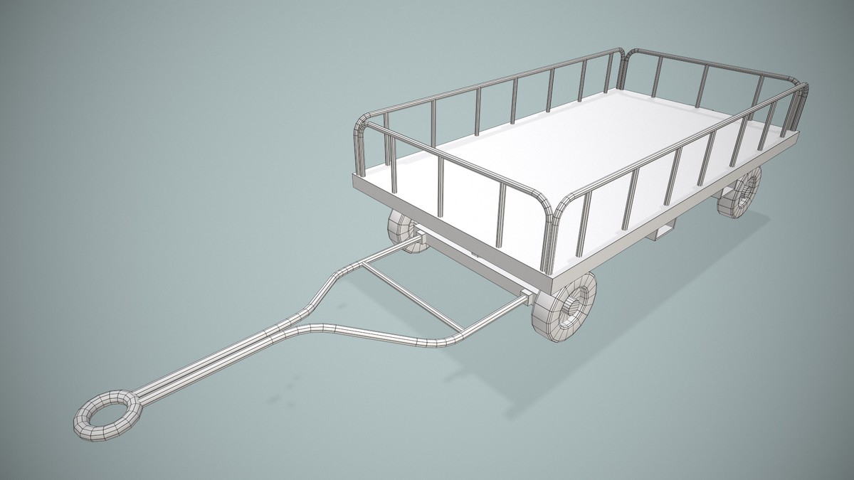 Airport Baggage Cart (440)