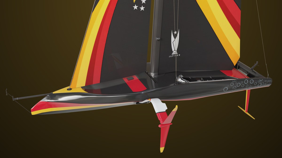 Yacht Hydrofoil Sailing Boats HDRP URP Textures
