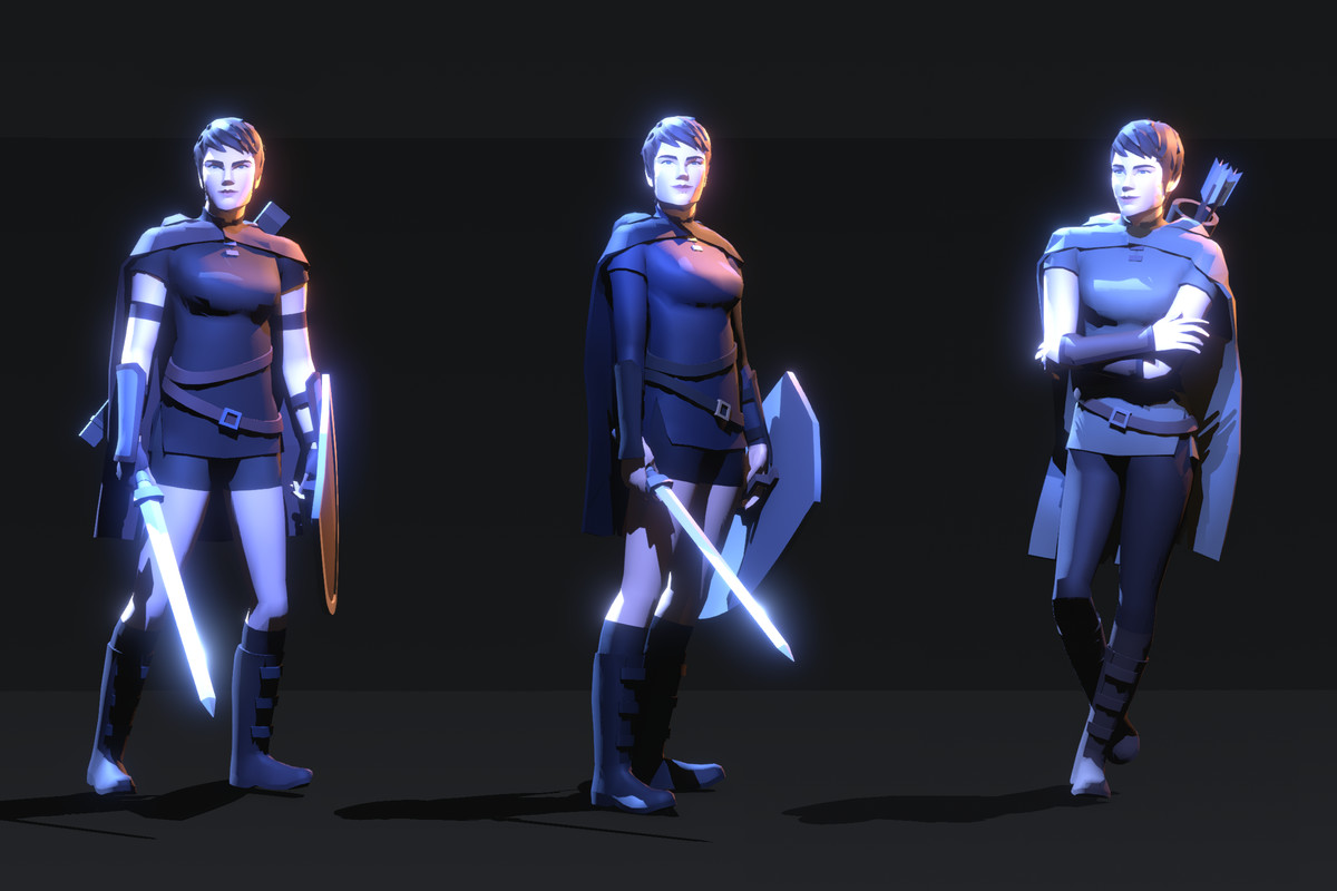 Polyquest Heroes: Warrior I Huntress