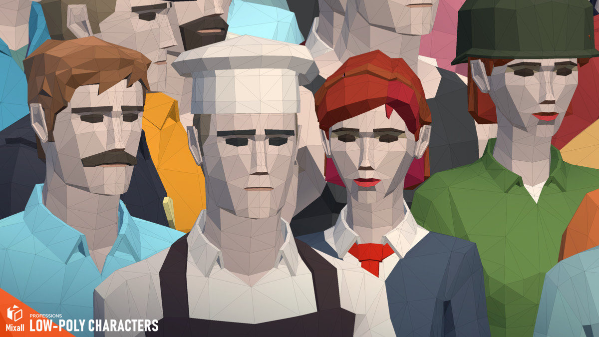 Professions - Low-poly characters