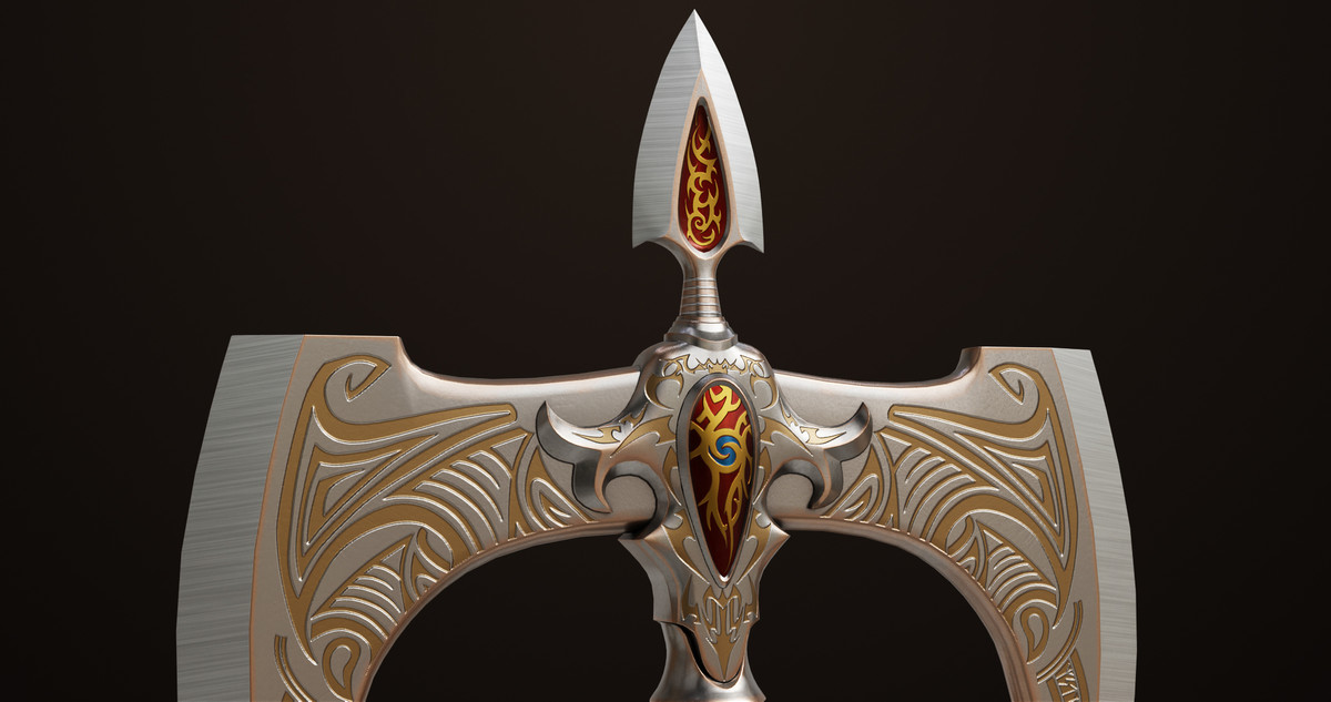 Battle Axe 12 URP HDRP Textures