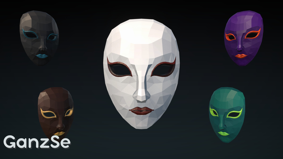 GanzSe Masks - Fantasy Low Poly Pack